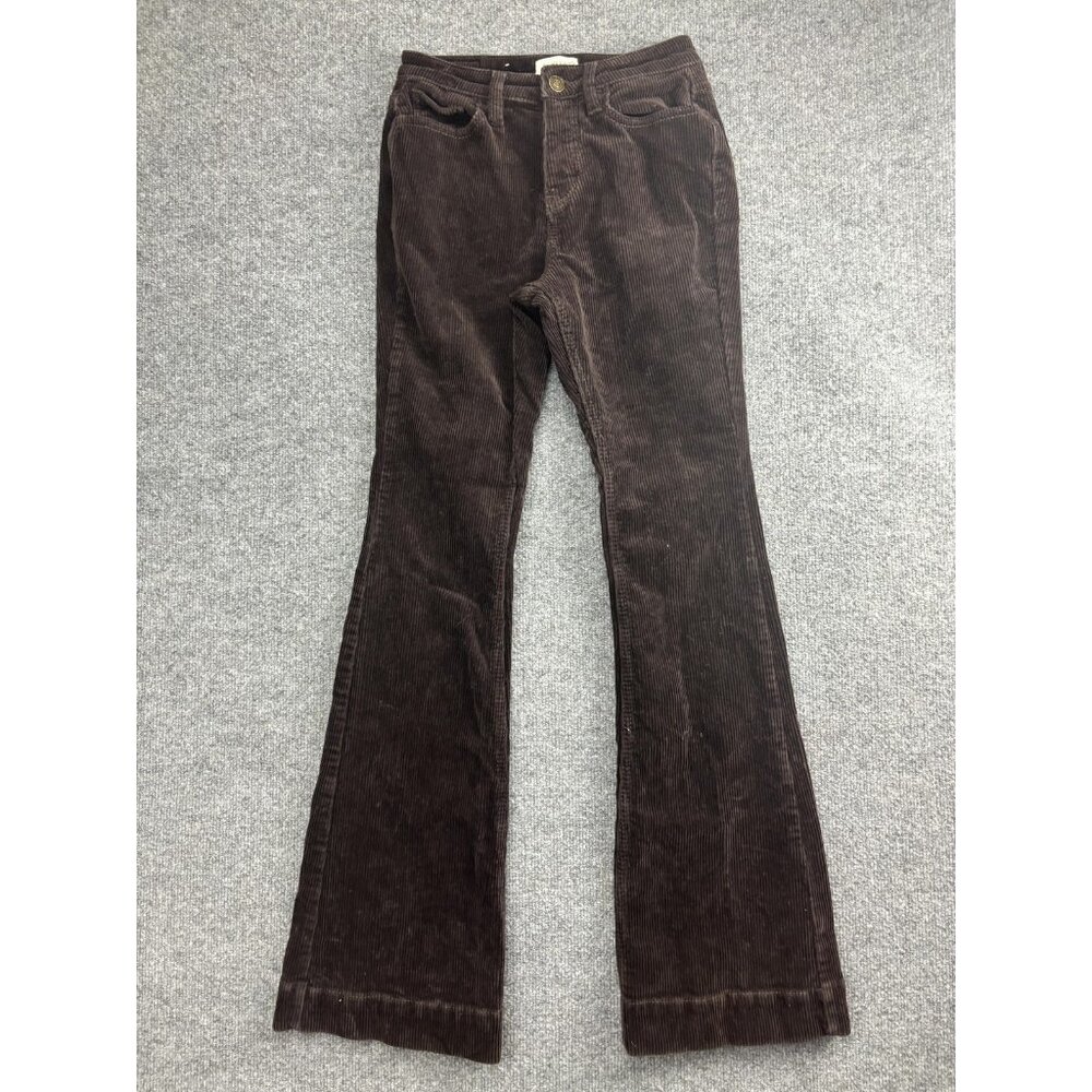 Shyanne Corduroy Pants Womens 26W X 34L Brown Bootcut Stretch Western Casual